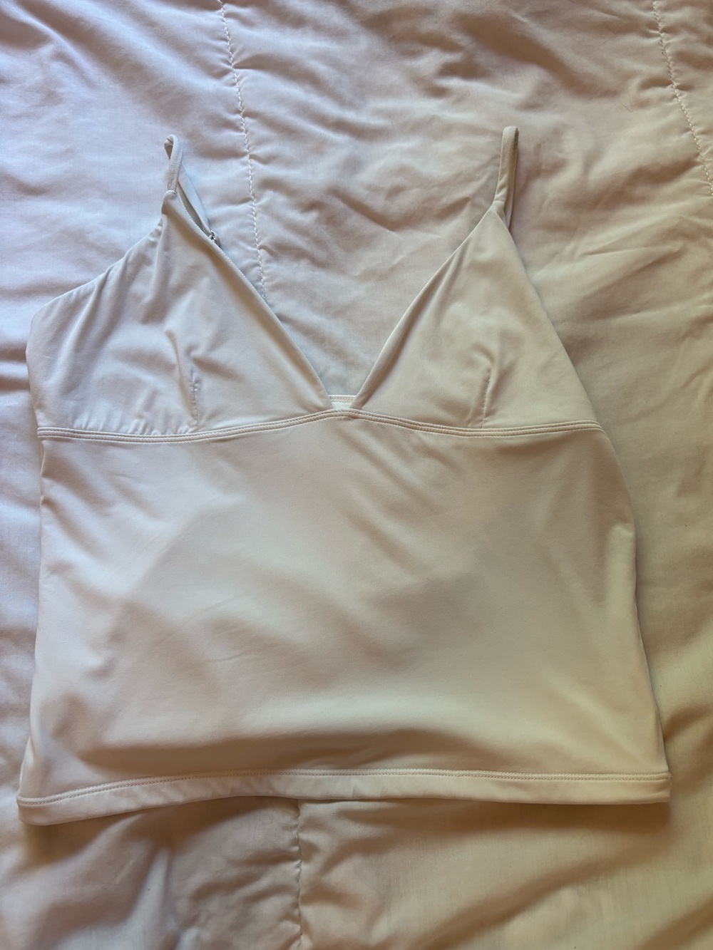Quiksilver White Scoop Neck Top